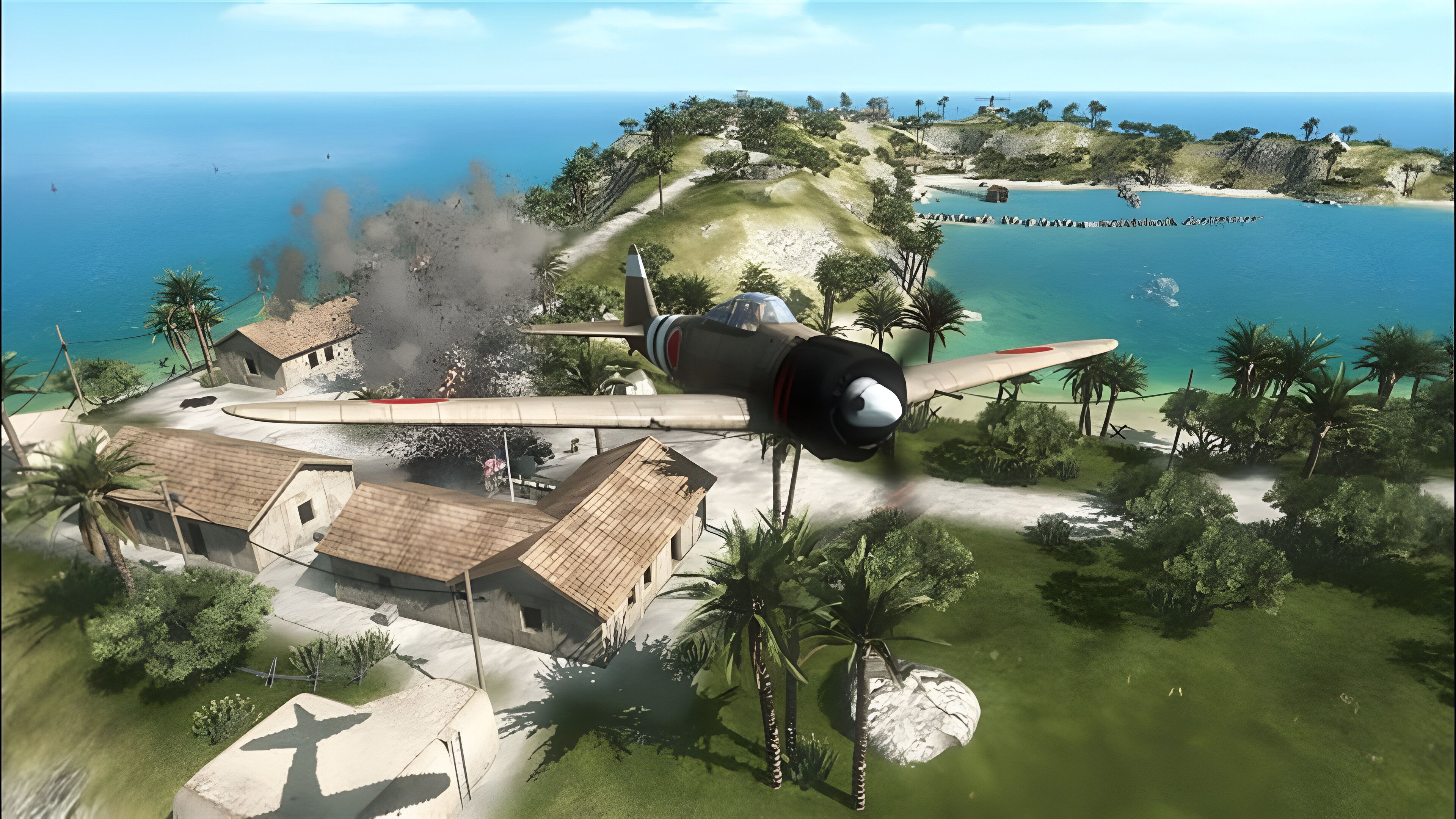 A screenshot from Battlefield 1943.