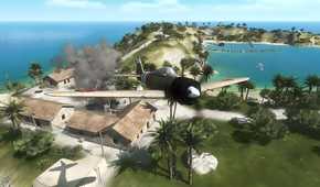 A screenshot from Battlefield 1943.