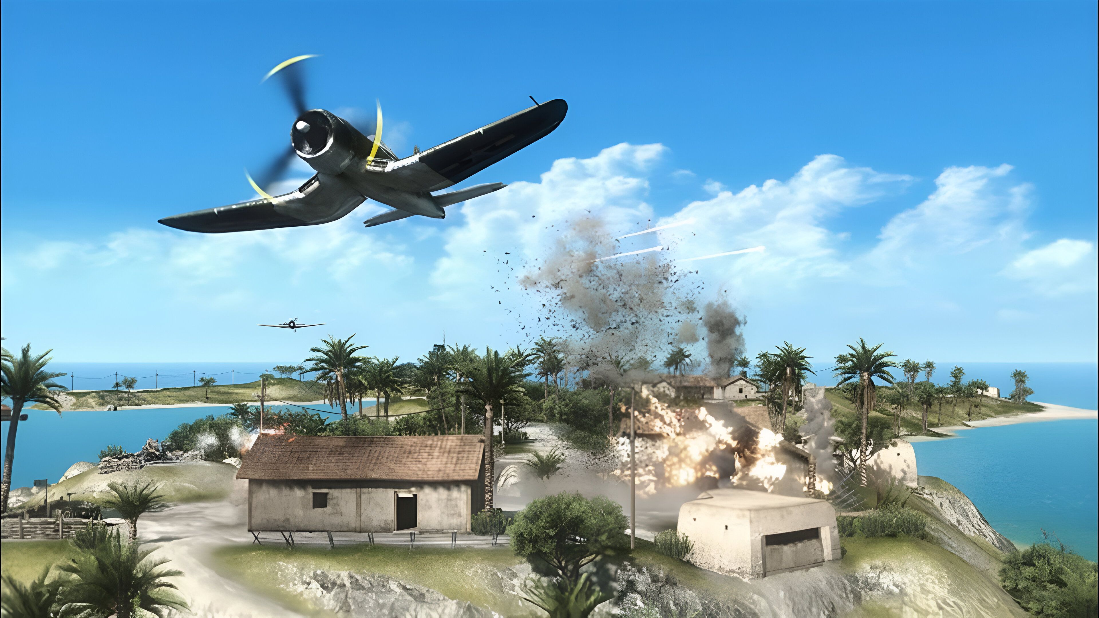 A screenshot from Battlefield 1943.