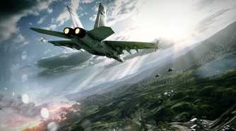 A US Navy jet in Battlefield 3.