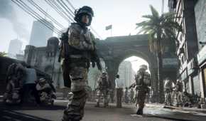 A soldier in Battlefield 3.
