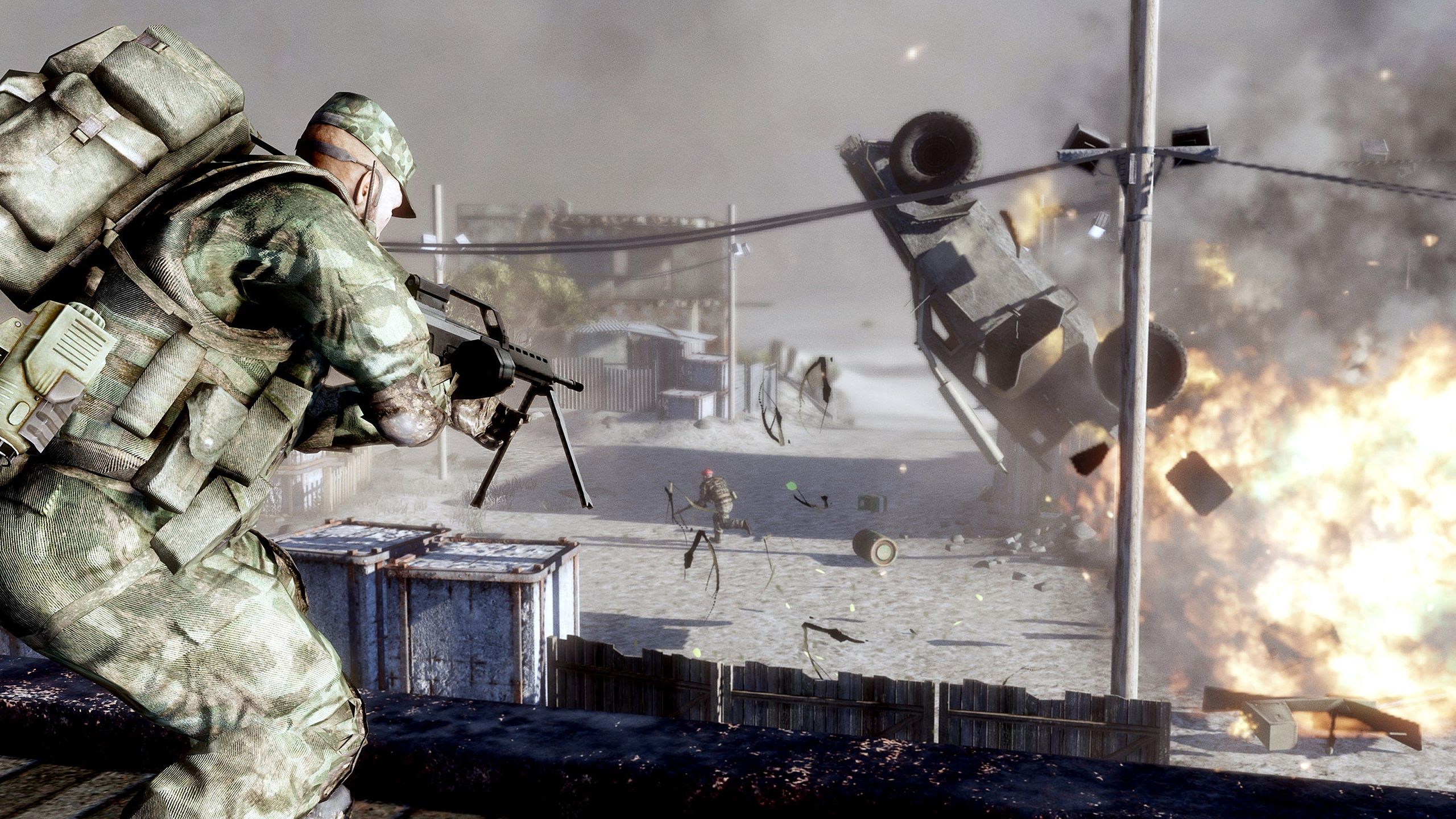 Combat in Battlefield: Bad Company 2.