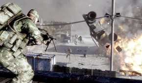 Combat in Battlefield: Bad Company 2.