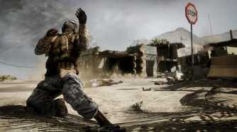 A screenshot from Battlefield: Bad Company 2.