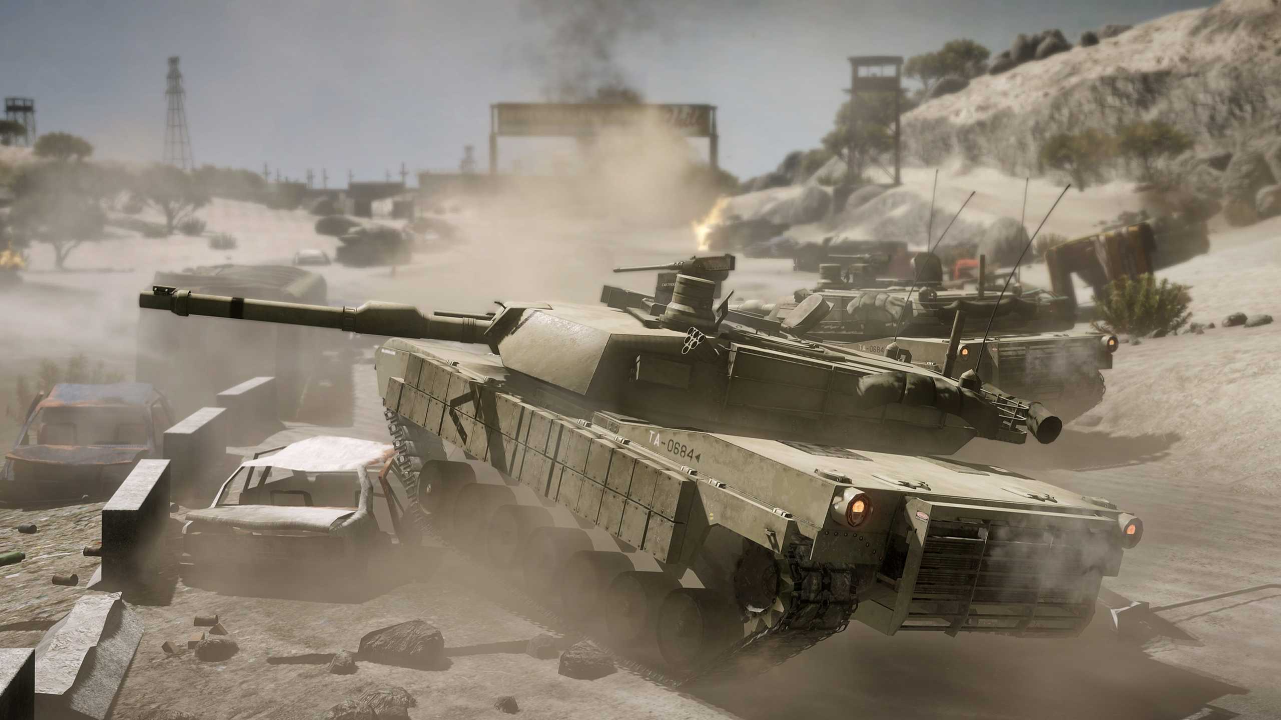 Armored tank in Battlefield: Bad Company 2.