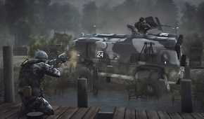 A screenshot from Battlefield: Bad Company.