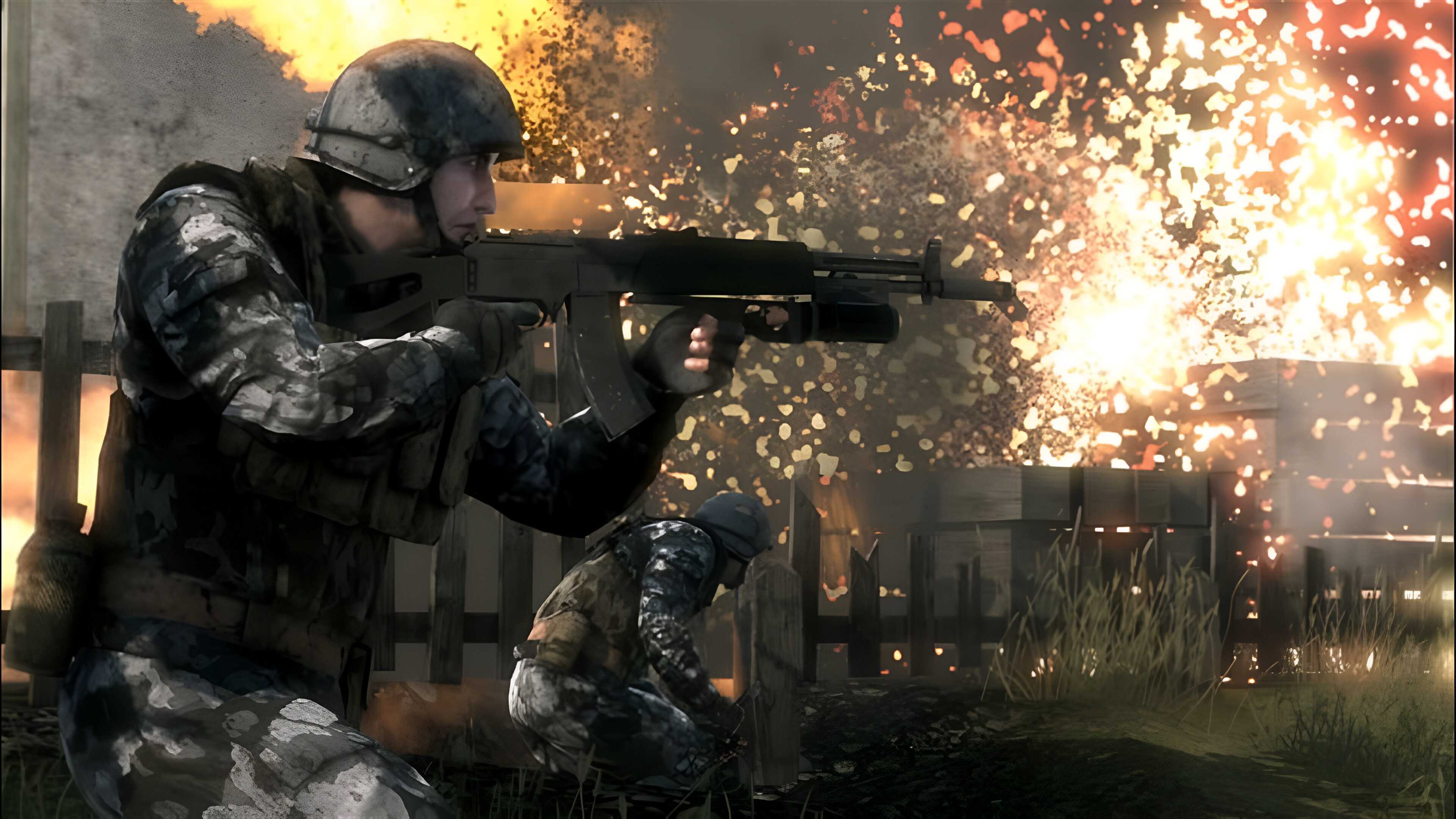 Soldiers in Battlefield: Bad Company.