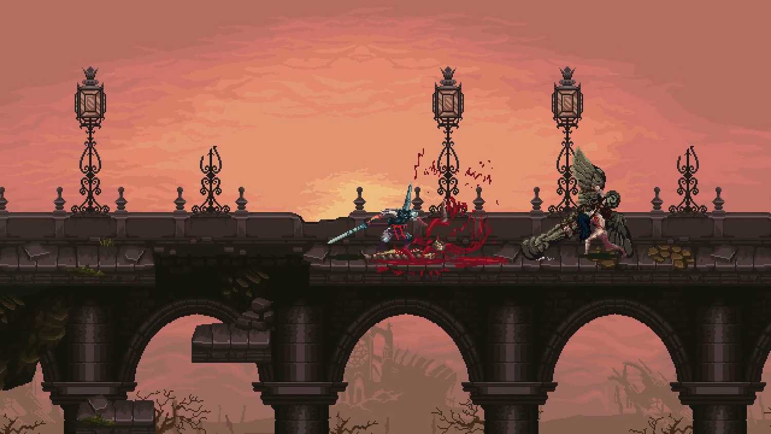 Screenshot from the game Blasphemous.