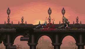 Screenshot from the game Blasphemous.