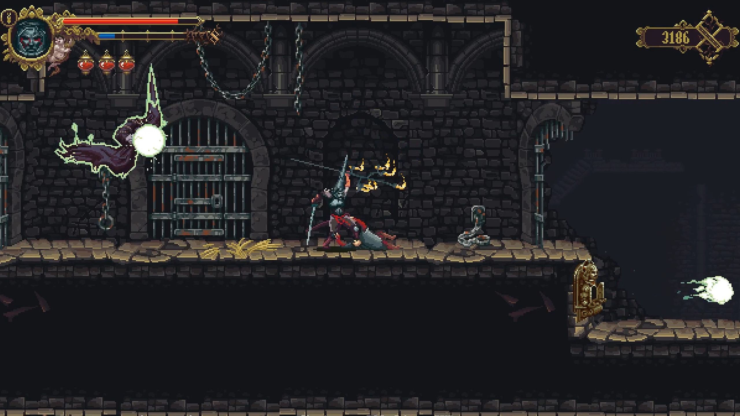 Screenshot from the game Blasphemous.
