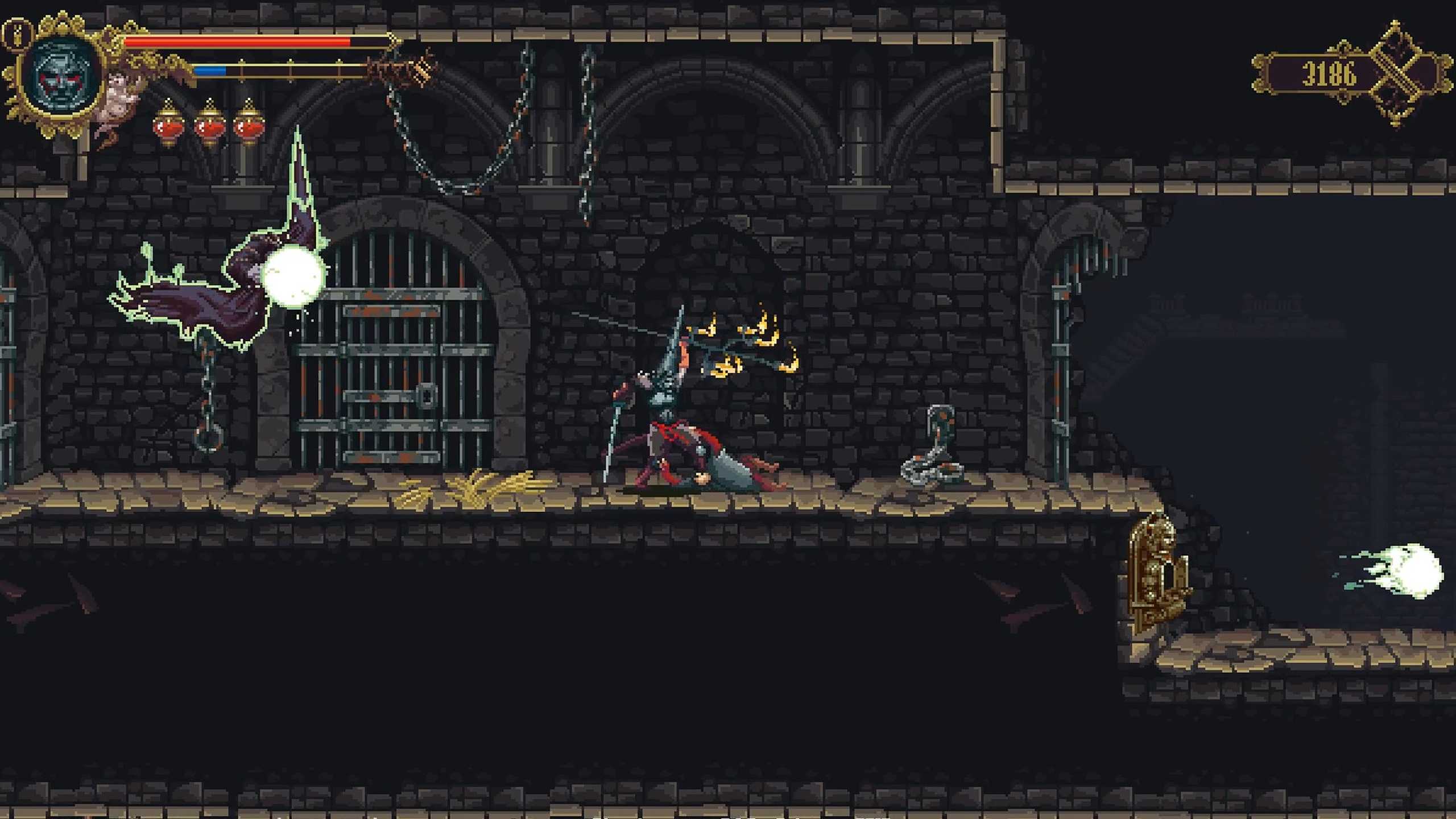Screenshot from the game Blasphemous.
