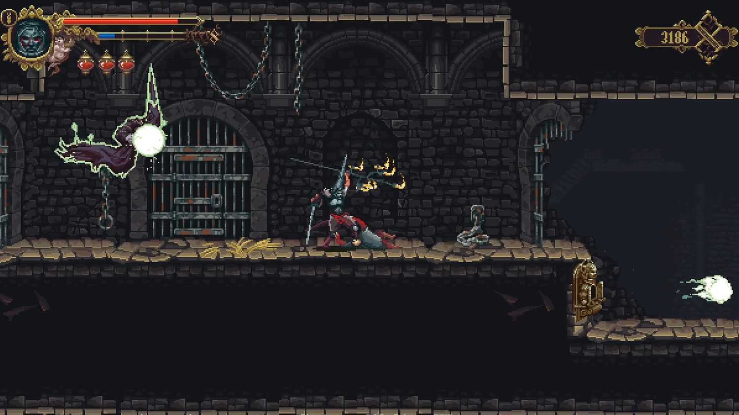Screenshot from the game Blasphemous.