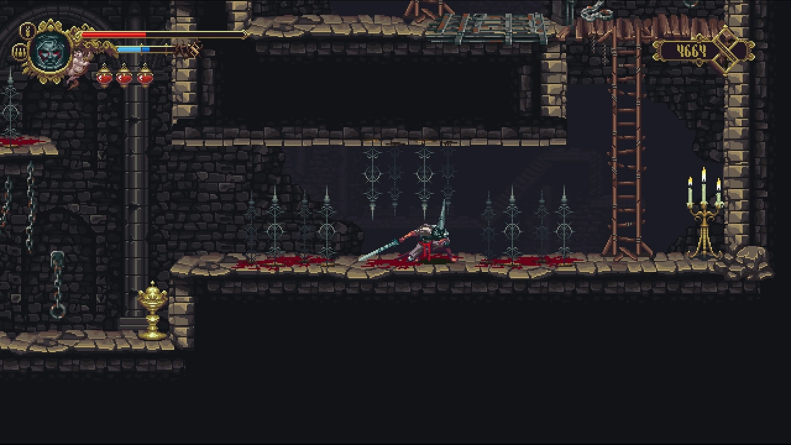 Screenshot from the game Blasphemous.