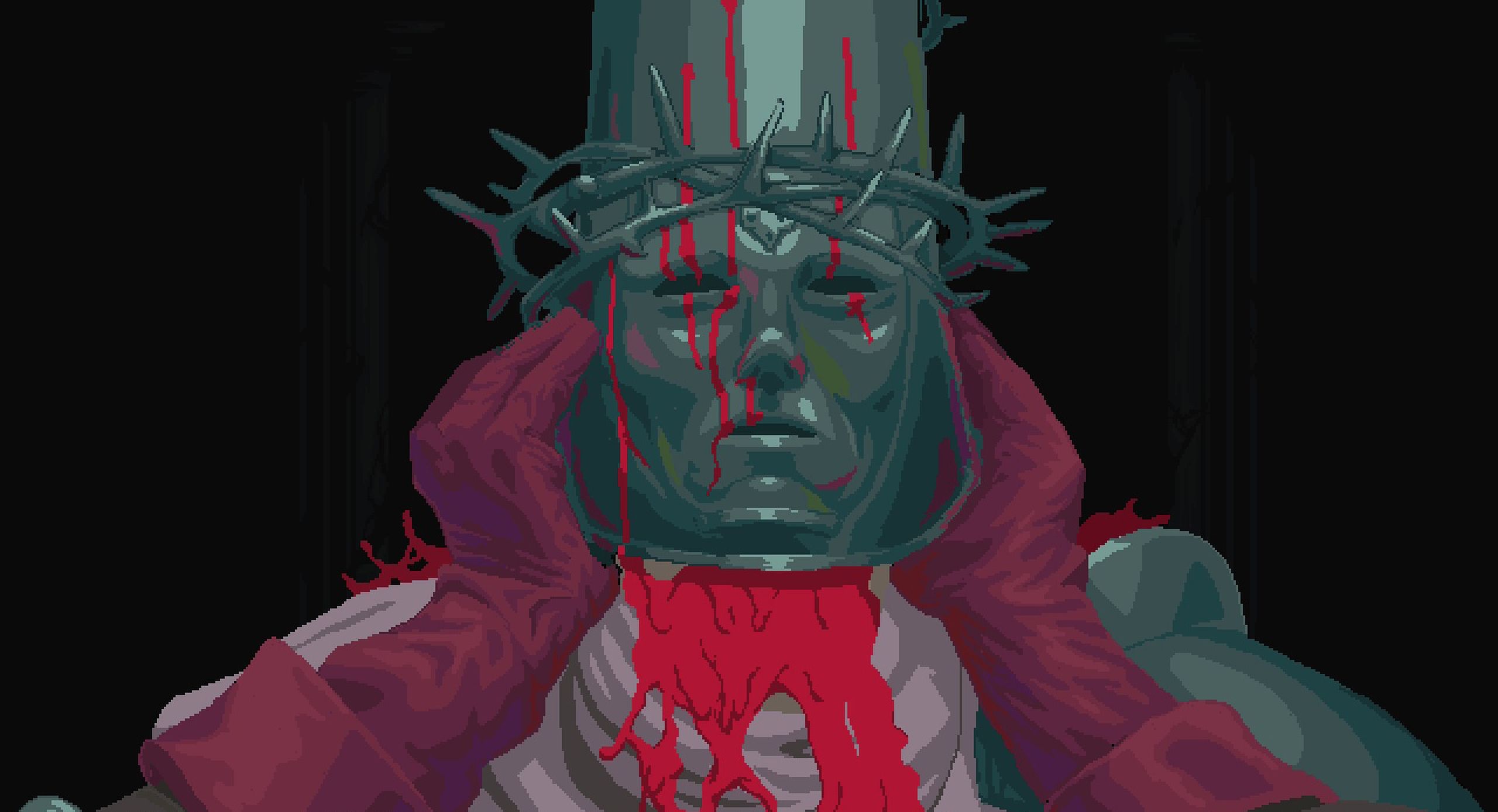 Screenshot from the game Blasphemous.