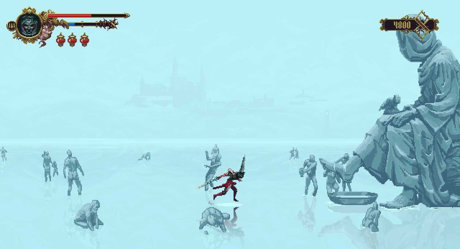 Screenshot from the game Blasphemous.
