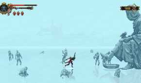 Screenshot from the game Blasphemous.