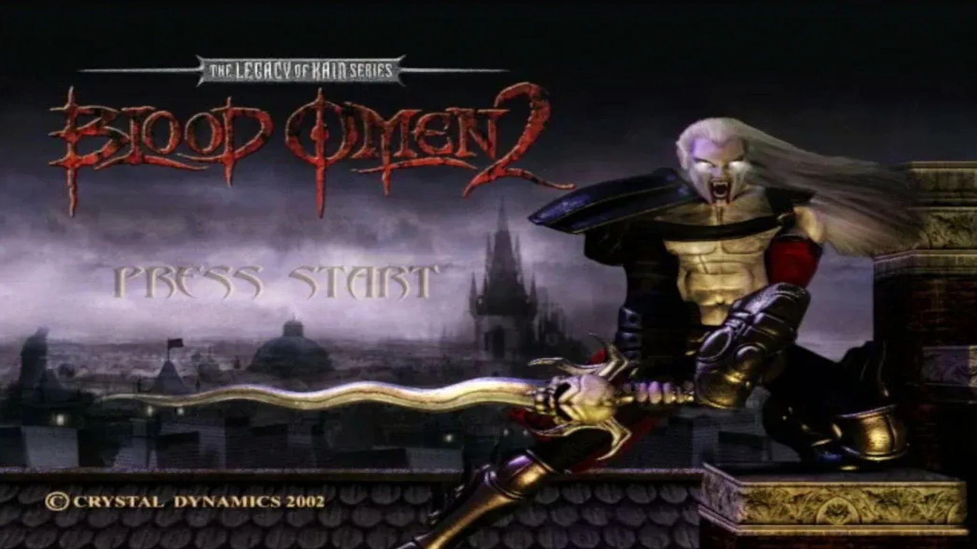 A screenshot of the main menu in Blood Omen 2