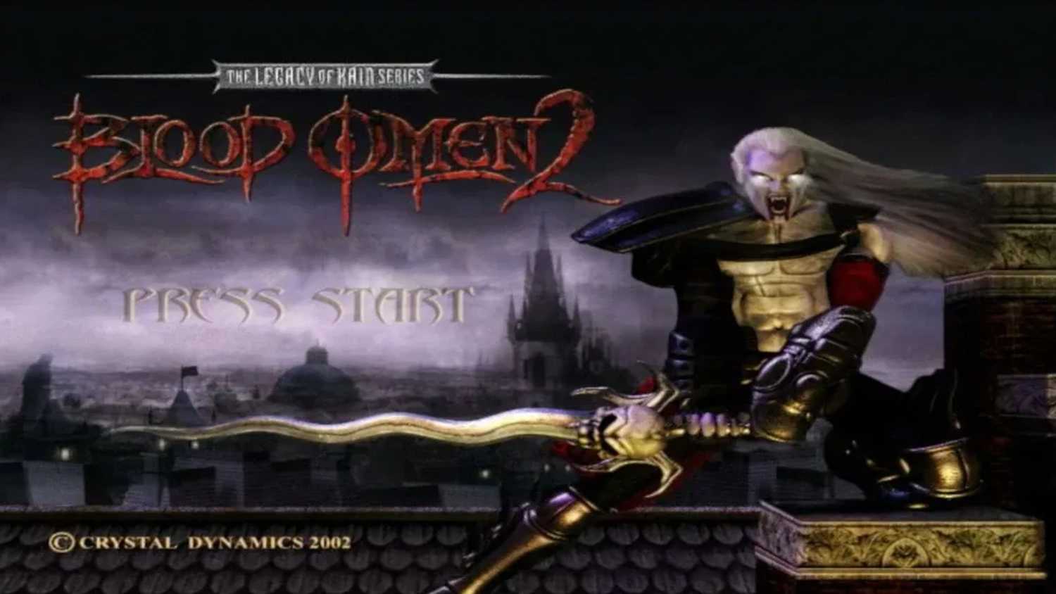 A screenshot of the main menu in Blood Omen 2