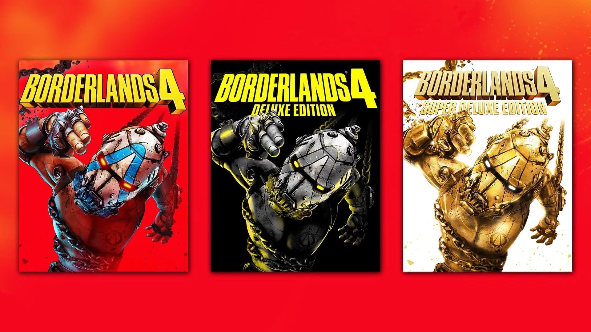Borderlands 4 cajas de ediciones de lujo.
