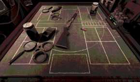 Screenshot from the game Buckshot Roulette.