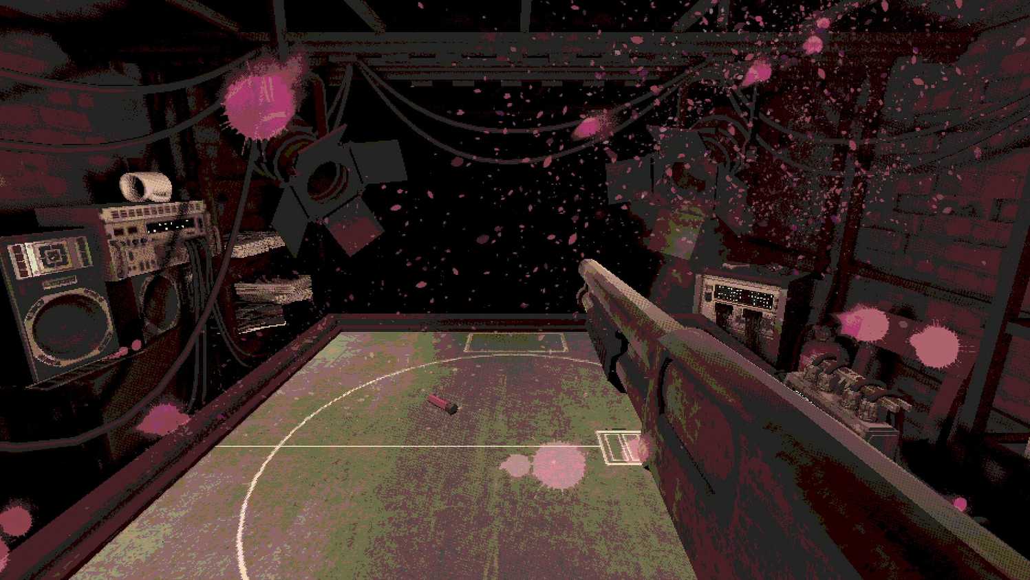 Screenshot from the game Buckshot Roulette.