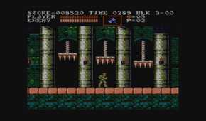 castlevania 3 in the castle beneath spikes
