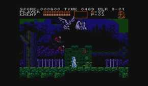 castlevania 3 scary monsters outside the castle