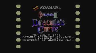 Castlevania 3 title screen