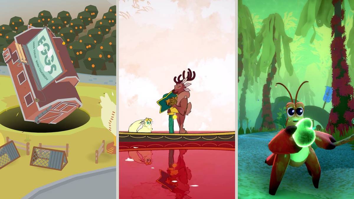 a collage of indie games on Xbox Game Pass including, Spiritfarer, Another Crab's Treasure, and Donut County