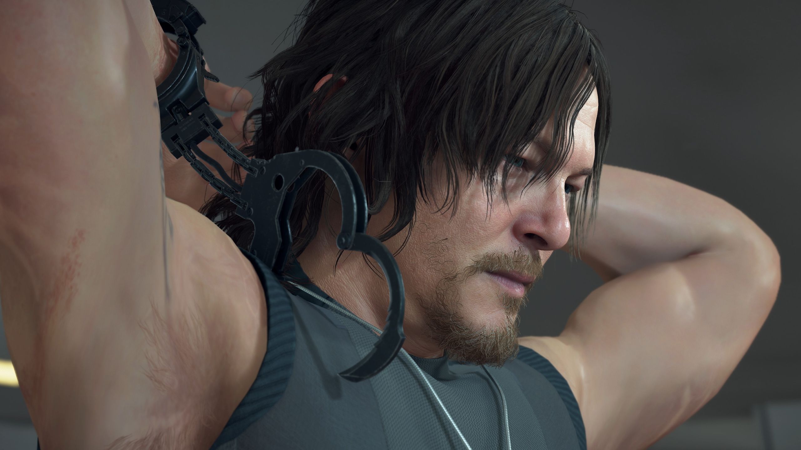 Norman Reedus as Sam Porter Bridges in Death Stranding.