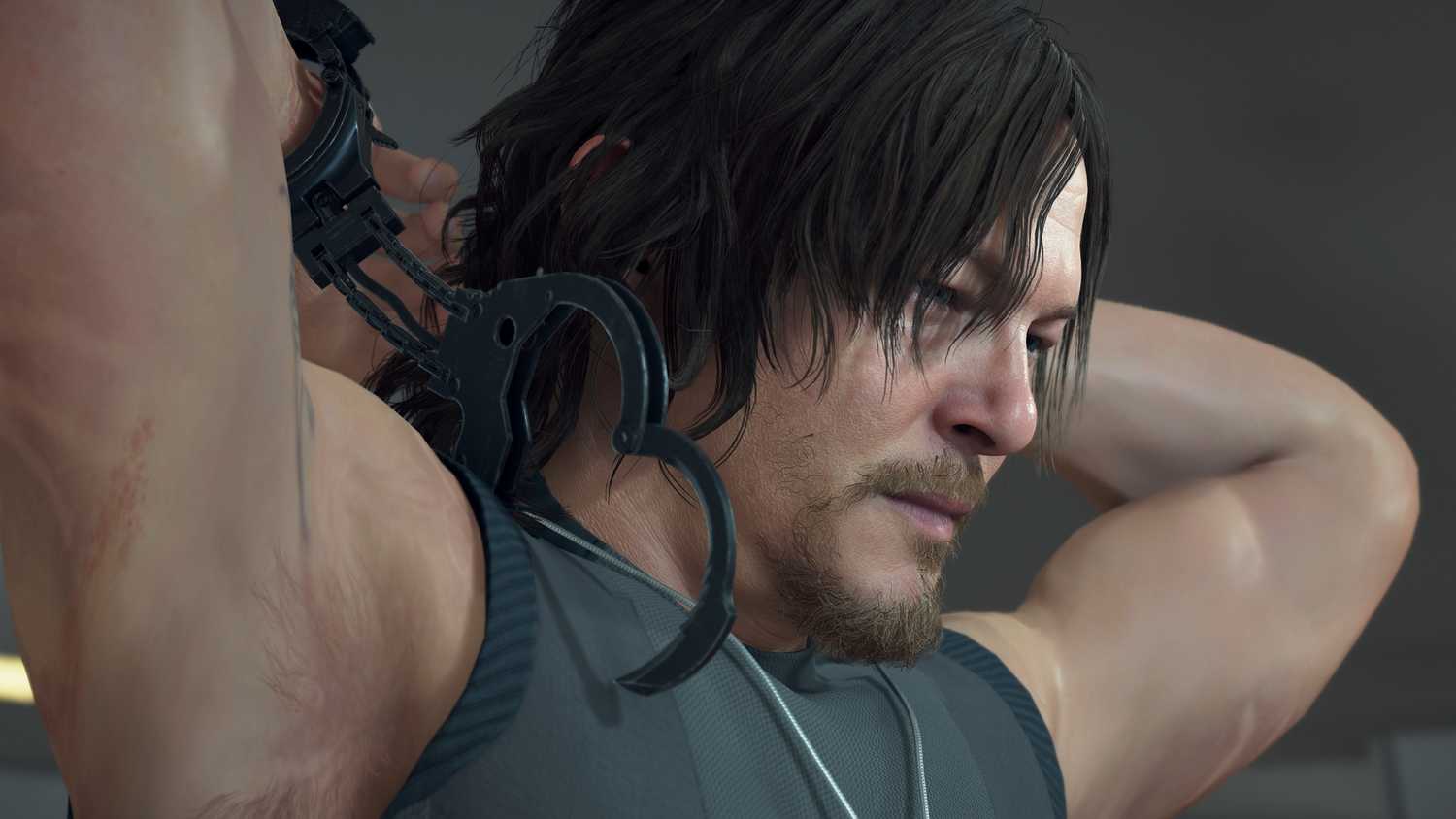 Norman Reedus as Sam Porter Bridges in Death Stranding.