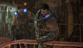 Marcus and Dom in Gears of War 3.