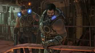 Marcus and Dom in Gears of War 3.