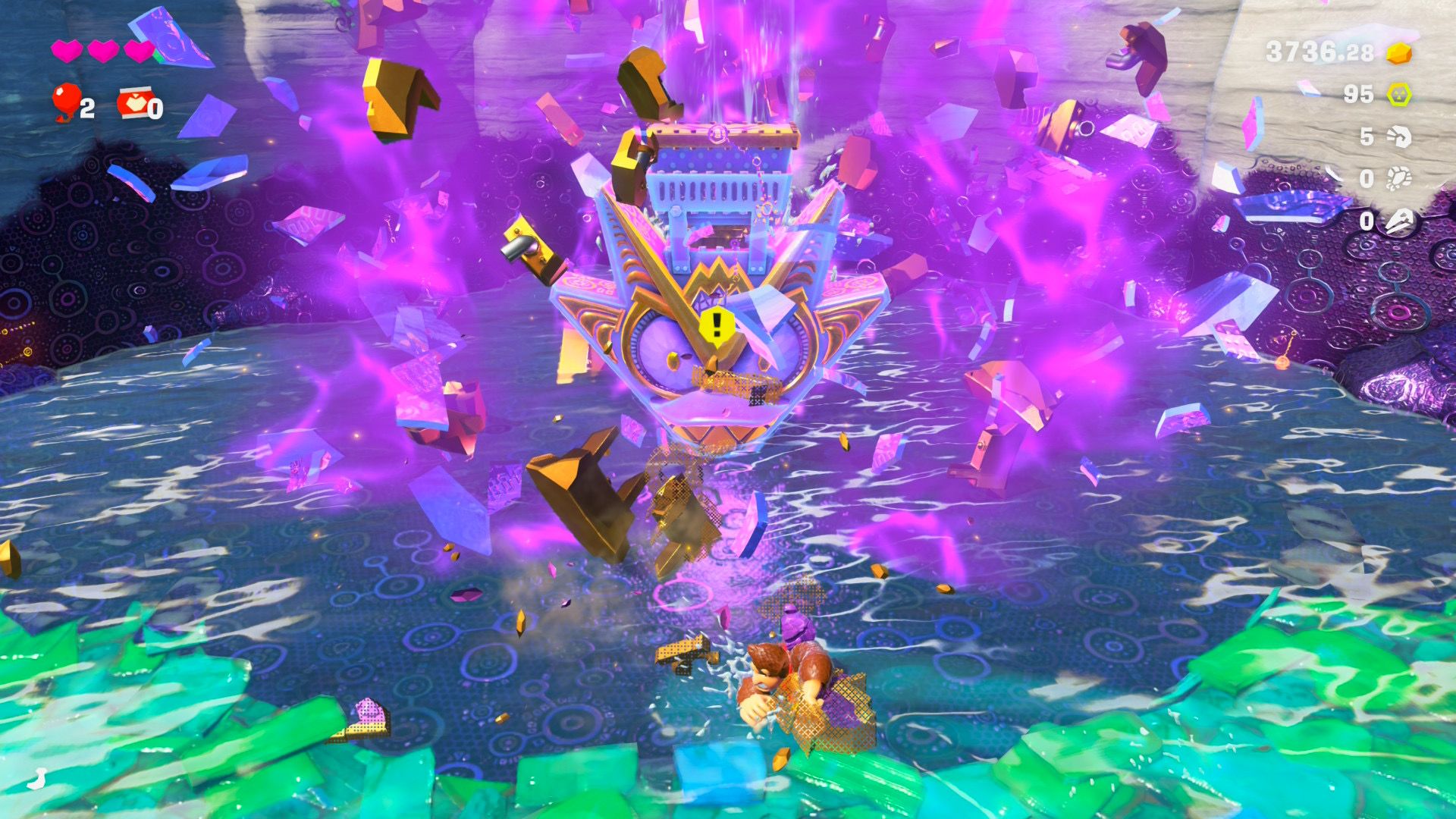donkey kong bananza exploding purple mask