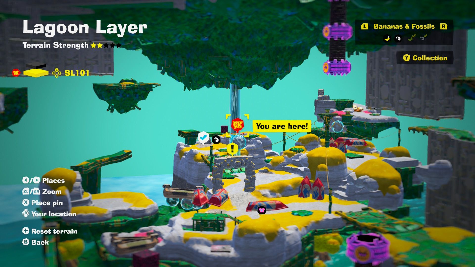 donkey kong bananza big map