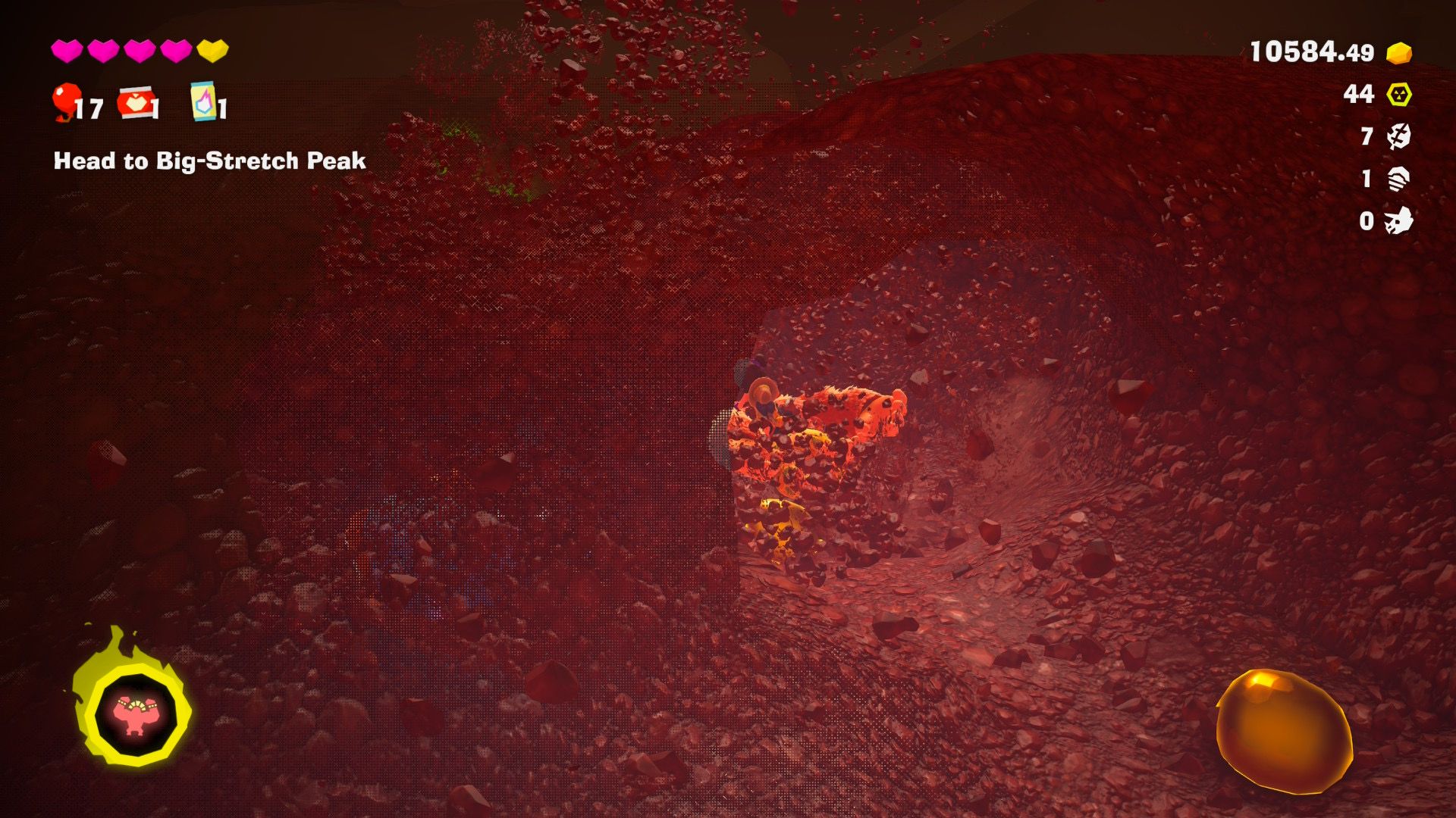 Donkey Kong banaza tunneling through terrain