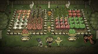 Farming in Don't Starve Together.