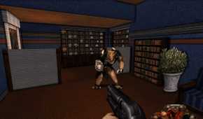 Screenshot from the game Duke Nukem 3D.