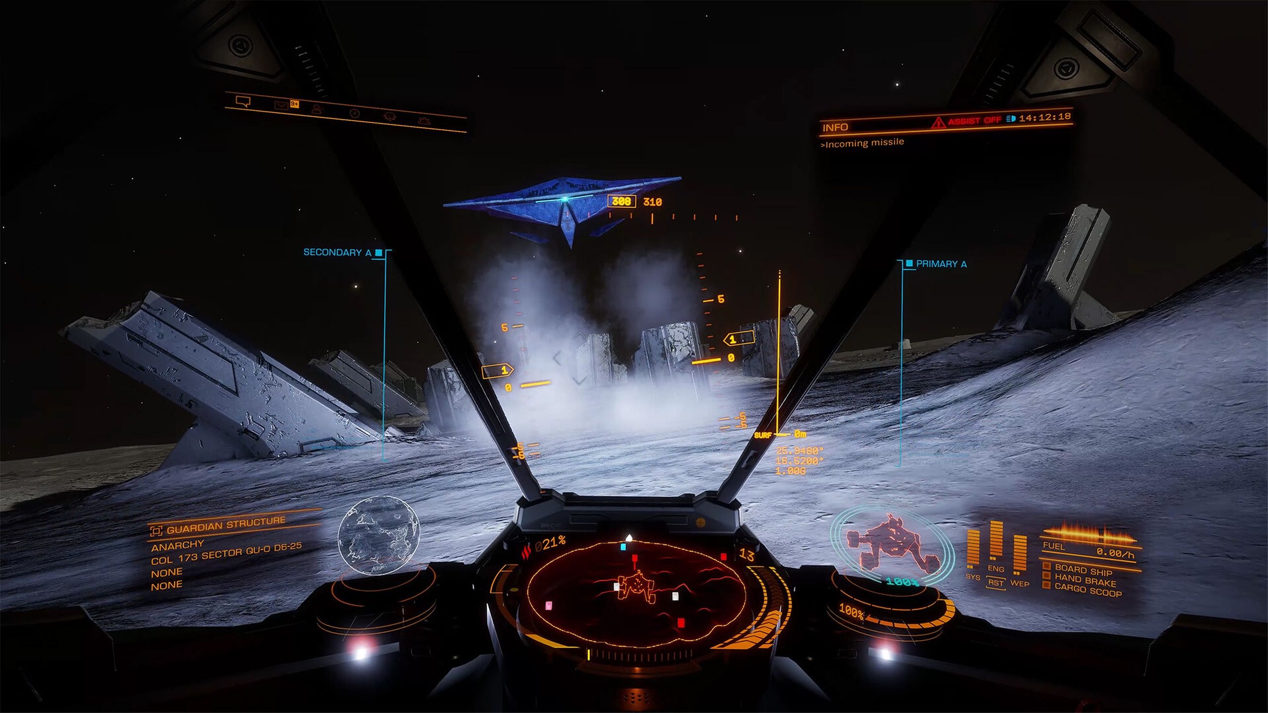 elite-dangerous-ship-cockpit-lunar-planet-headlight
