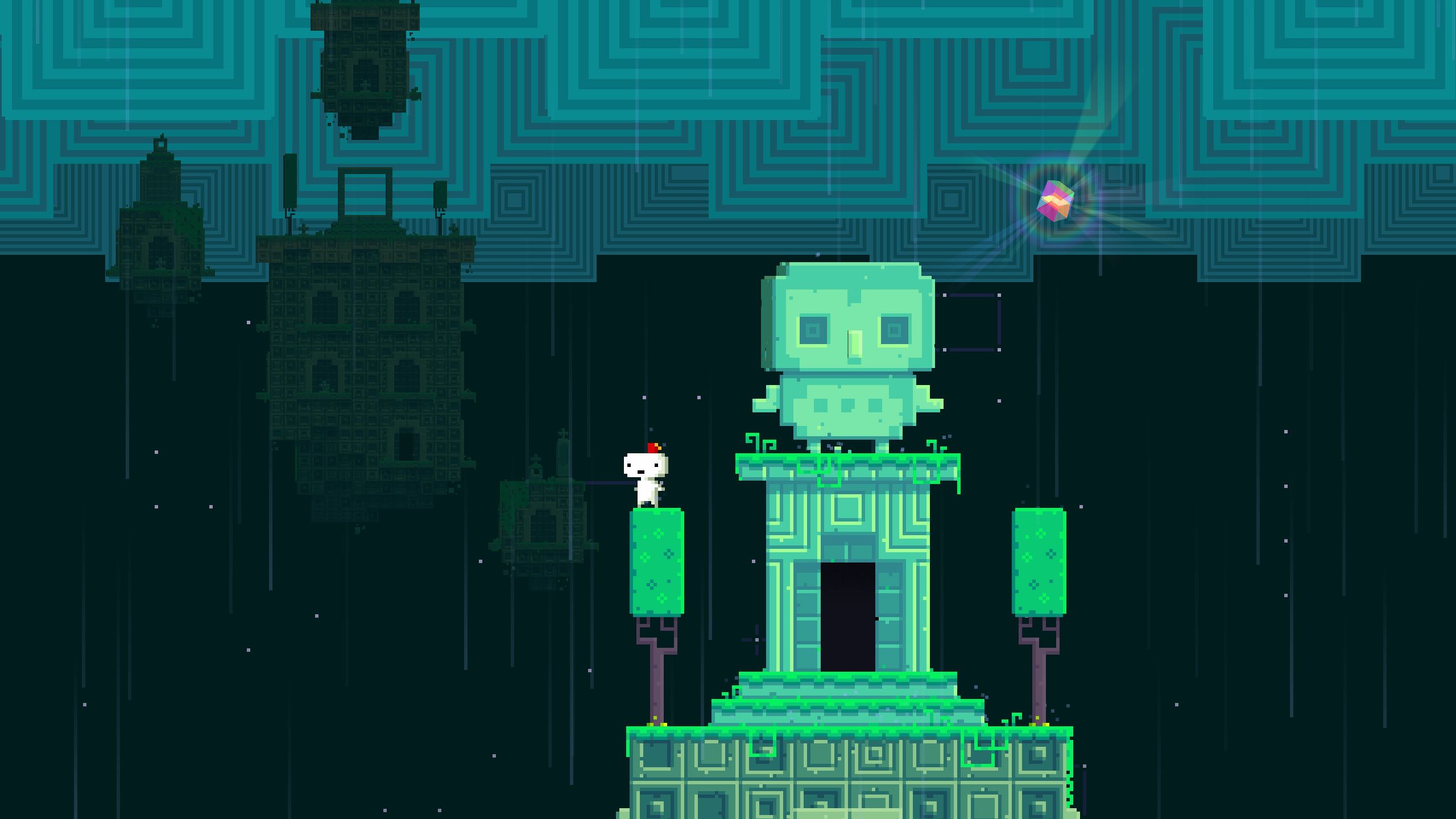 Screenshot from the game FEZ.