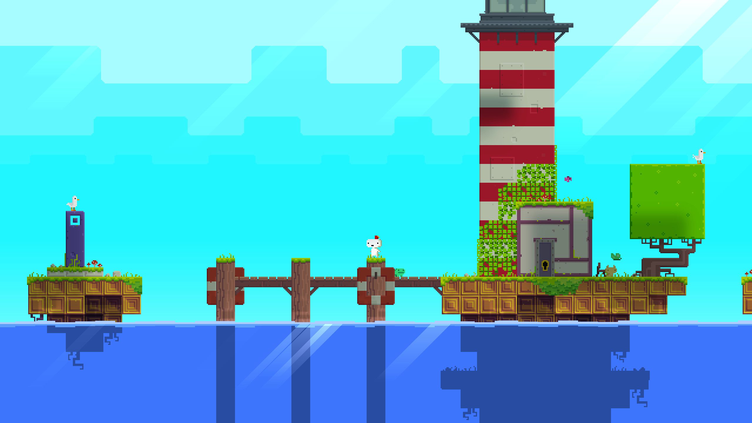 Screenshot from the game FEZ.