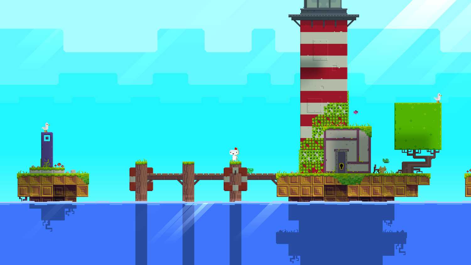Screenshot from the game FEZ.