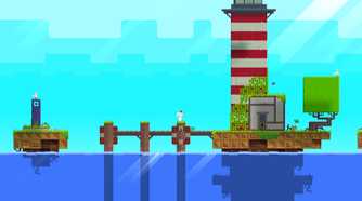 Screenshot from the game FEZ.