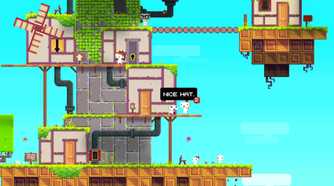 Screenshot from the game FEZ.