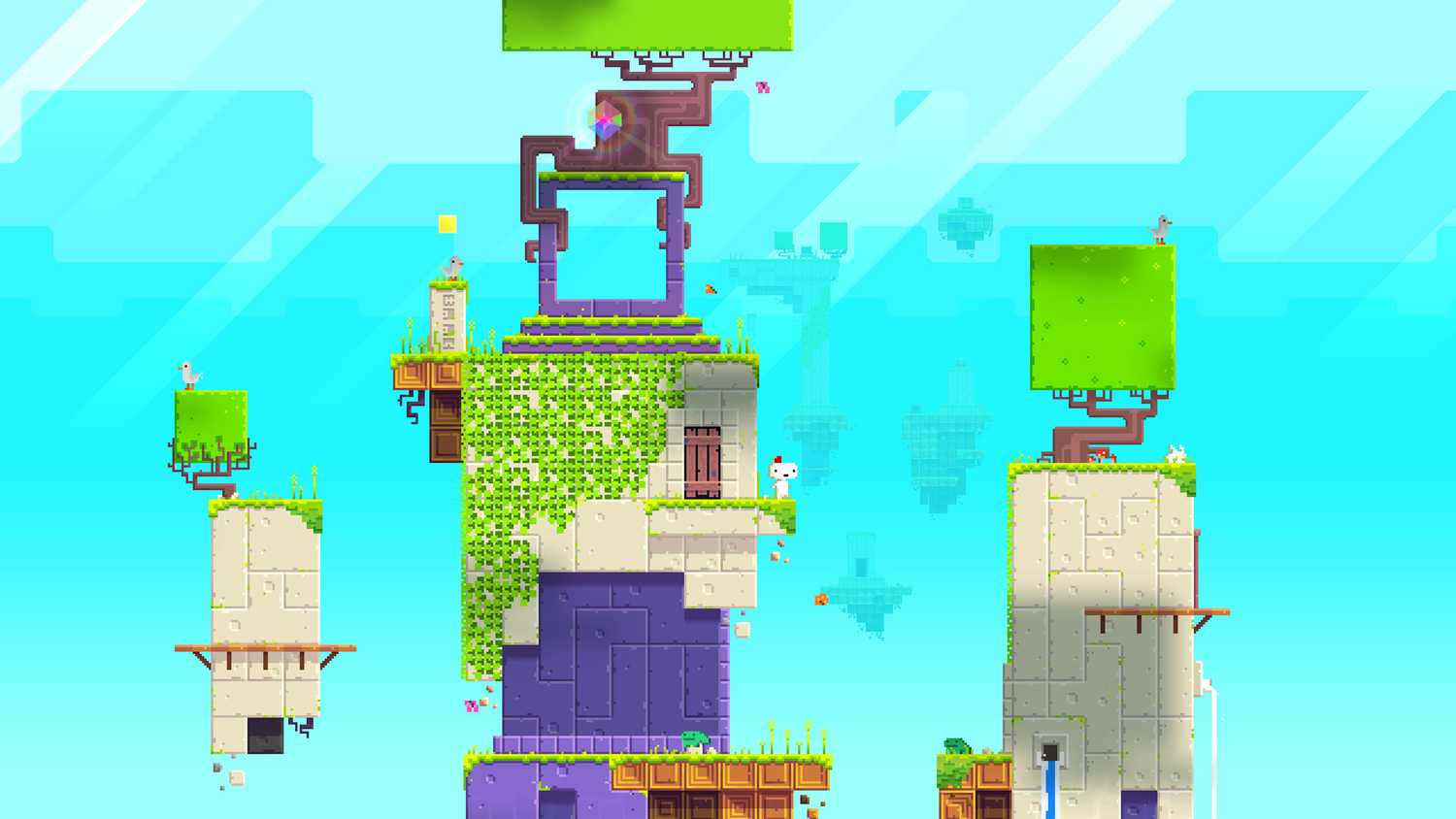 Screenshot from the game FEZ.
