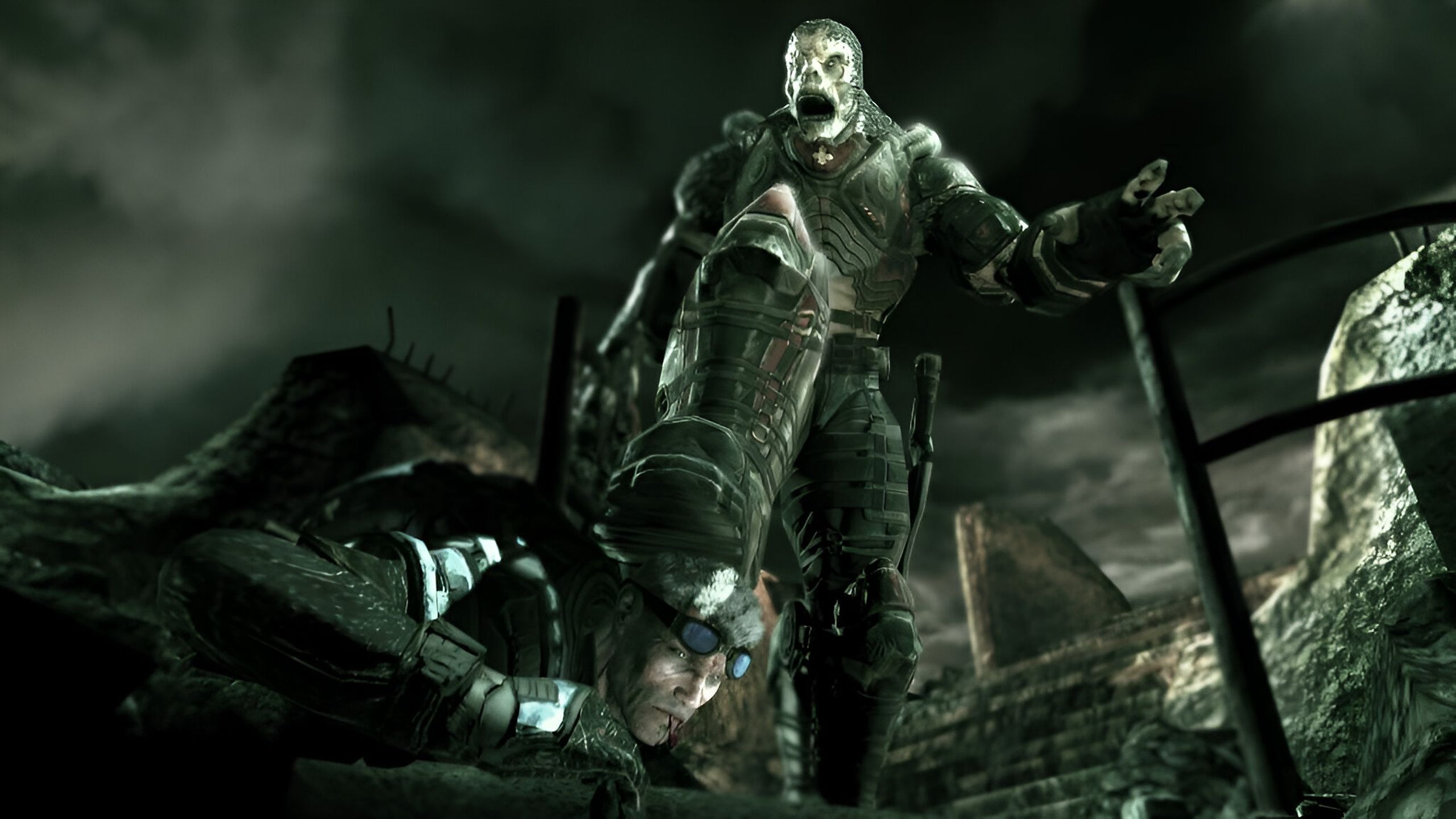 Multiplayer poster in the first Gears of War game.
