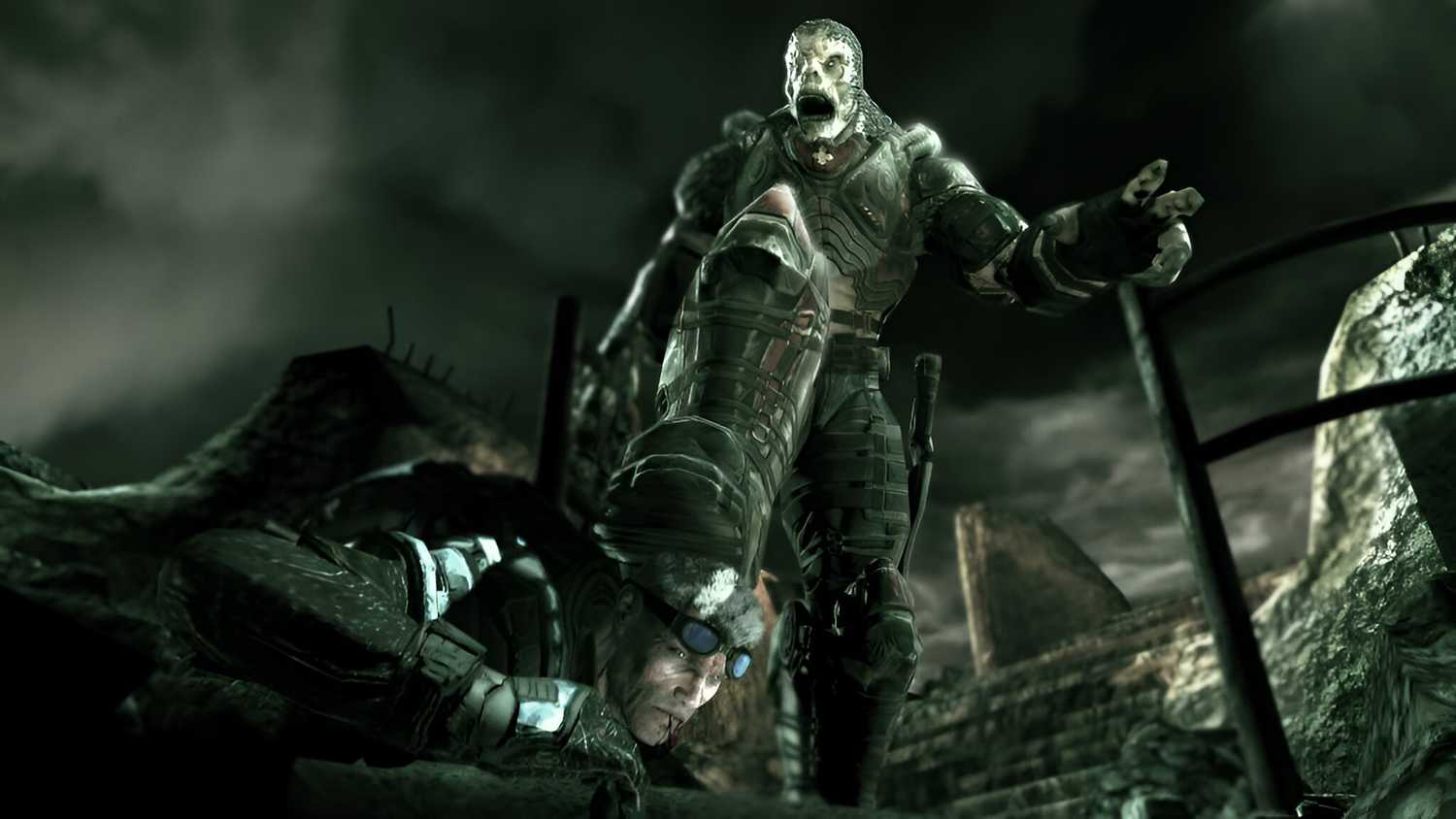 Multiplayer poster in the first Gears of War game.