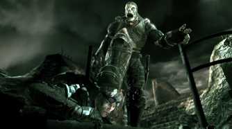 Multiplayer poster in the first Gears of War game.