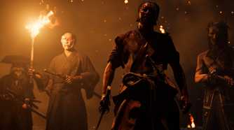 A screenshot from Ghost of Yotei, showing the Yotei Six.