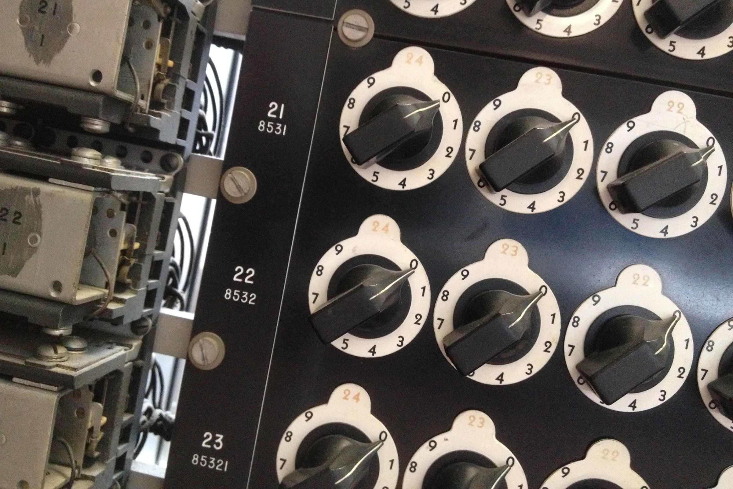 Harvard Mark I constant switches detail